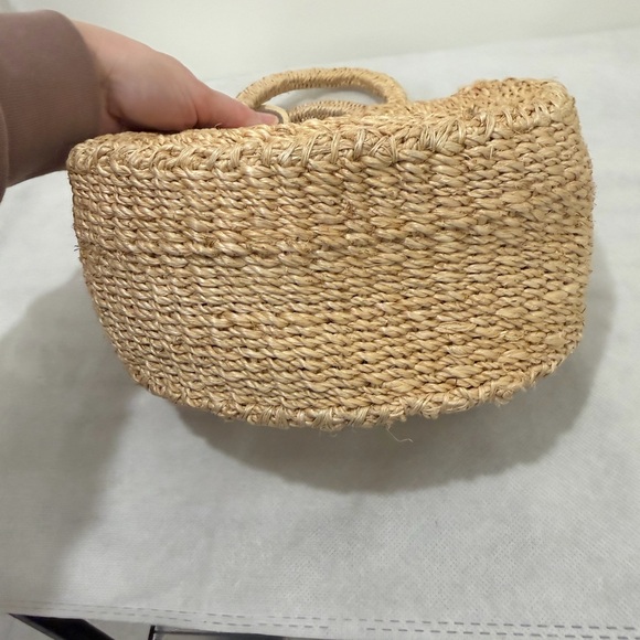 Clare V Cream Woven Straw Petit Moyen Alice Bag - Picture 6 of 8